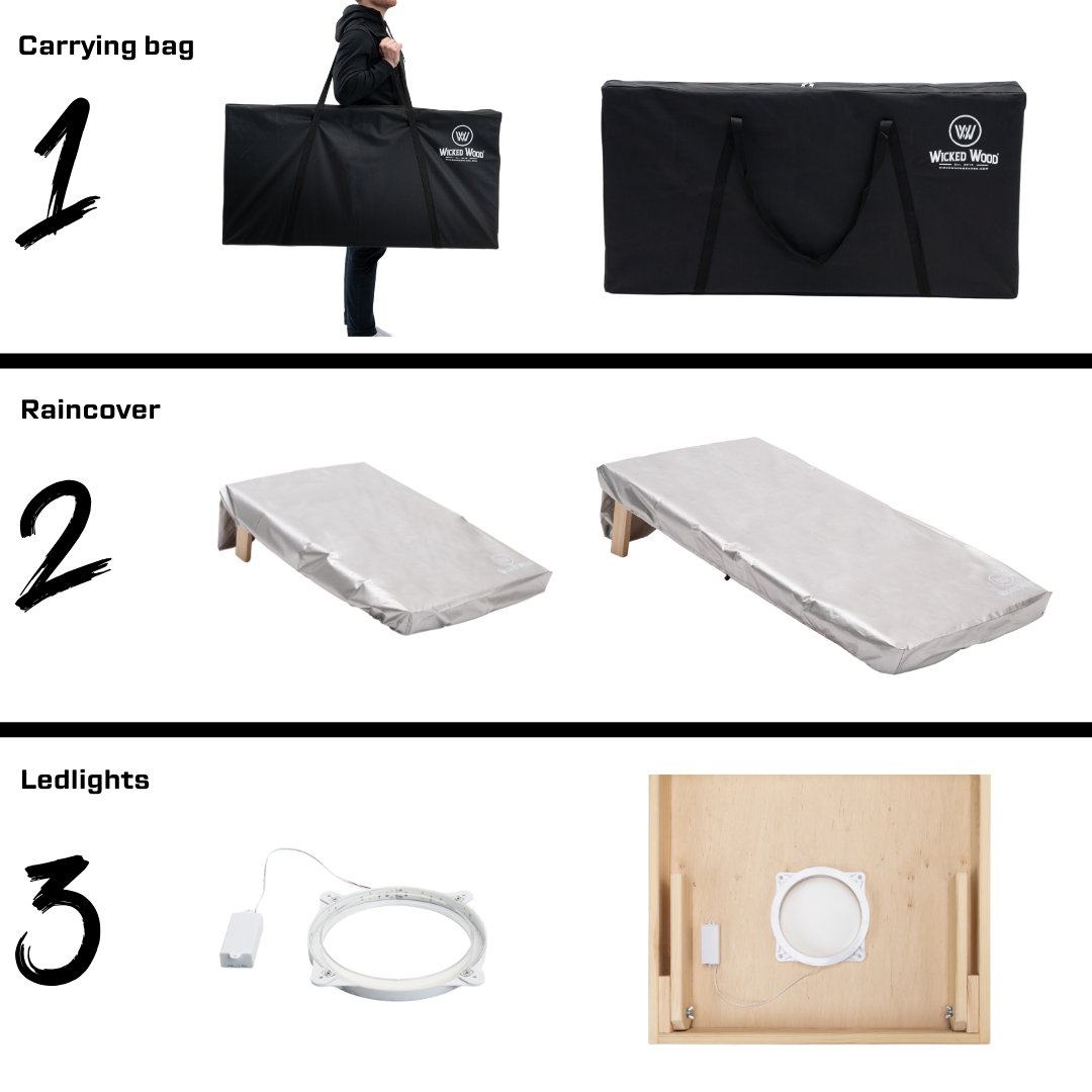 BATTLE ZONE - Cornhole Set - 12mm Cornhole sets Wicked Wood Games