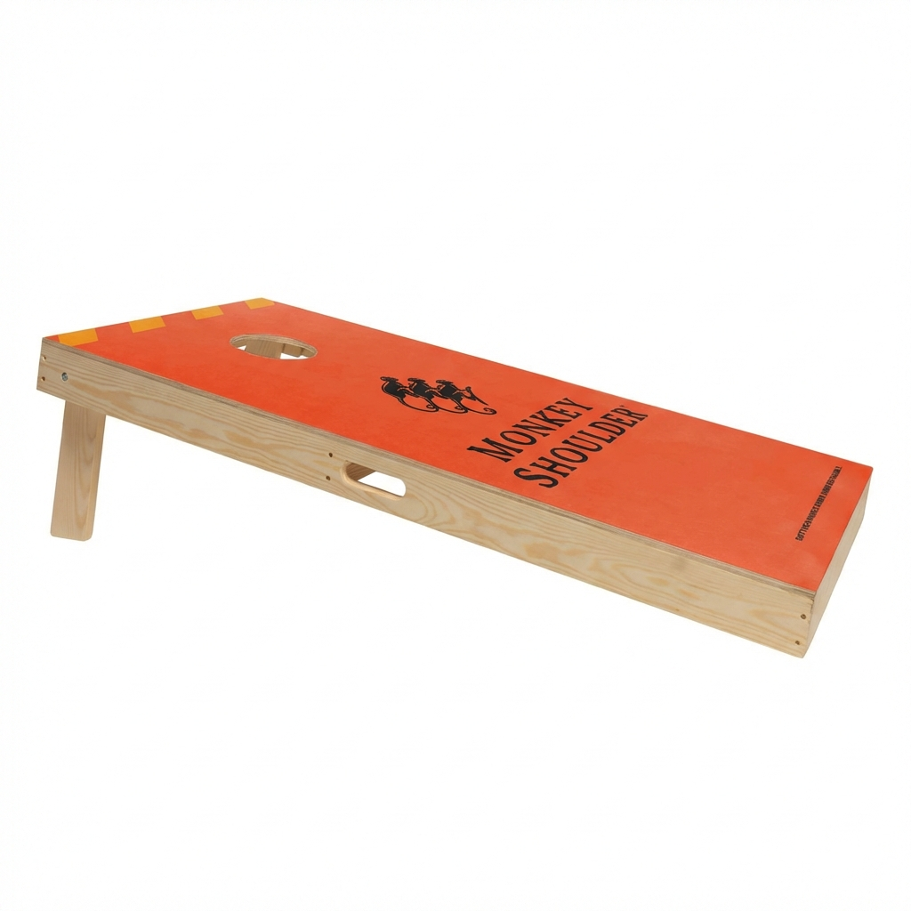 Cornhole Set met Eigen Design - Enkel Board Cornhole sets Wicked Wood Games