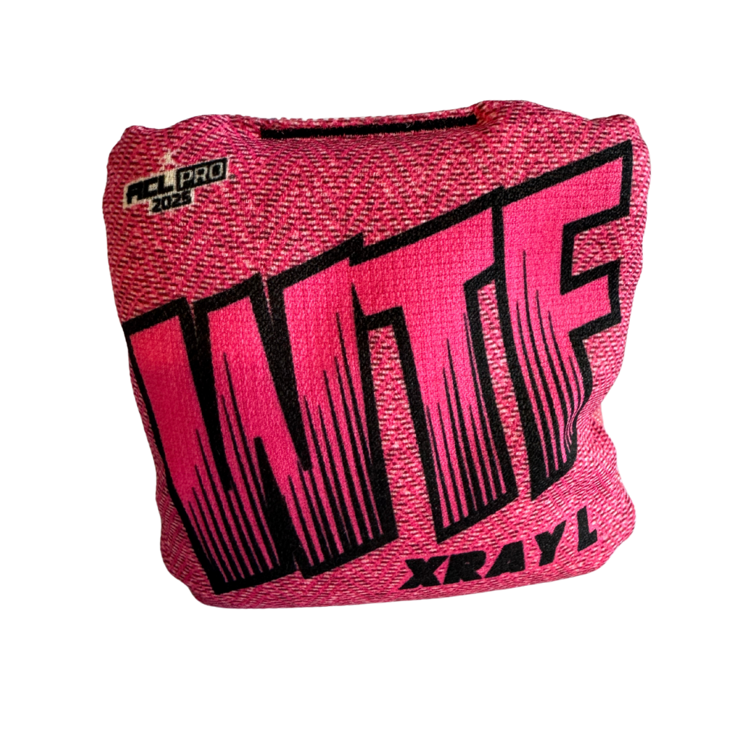 WTF - XRAY - ACL Pro Bags - 2025 Cornhole Bags Wicked Wood Games Pink-L