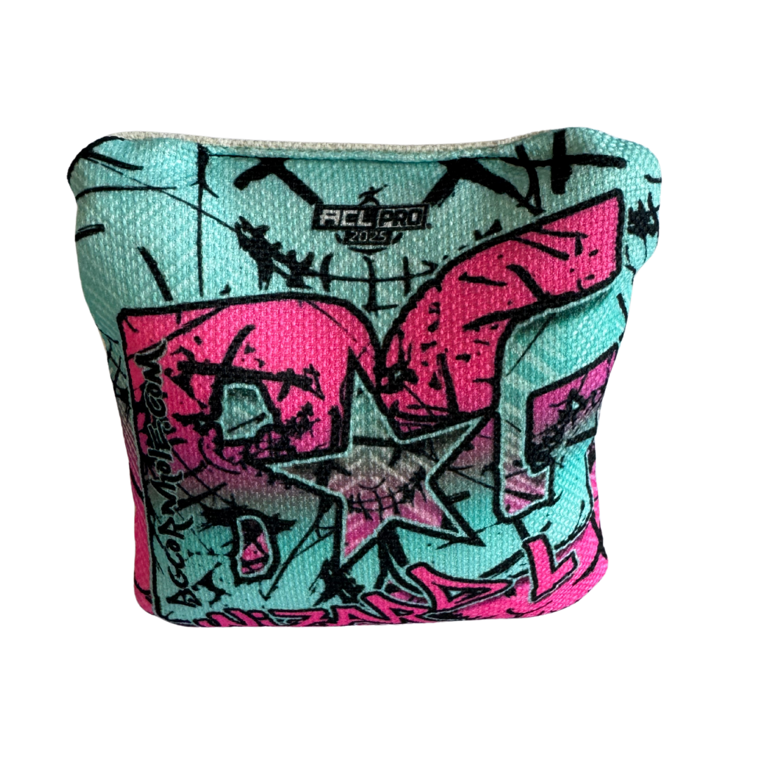 BG Wizard 2025 - ACL Pro - 1x4 Cornhole Bags Cornhole Bags BG Cornhole Wizard L - Pink-Green