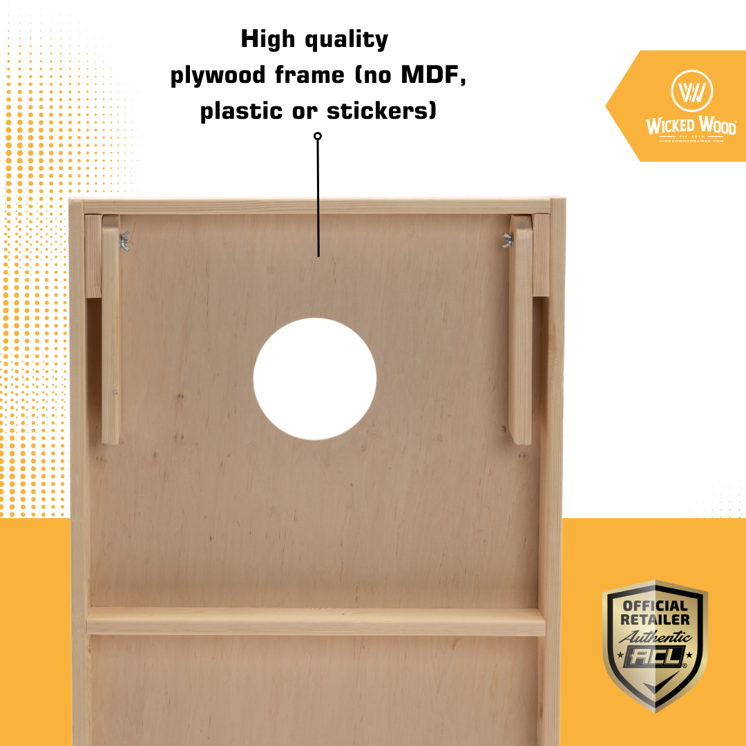 Cornhole Starting Kit - 120x60 - 1x Board / 2x4 Bags Cornhole sets Wicked Wood Games