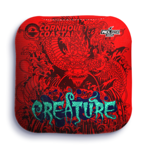 Cornhole Coastal - Creatures 2026 - ACL Pro Bags Cornhole Bags Coastal Far East Red